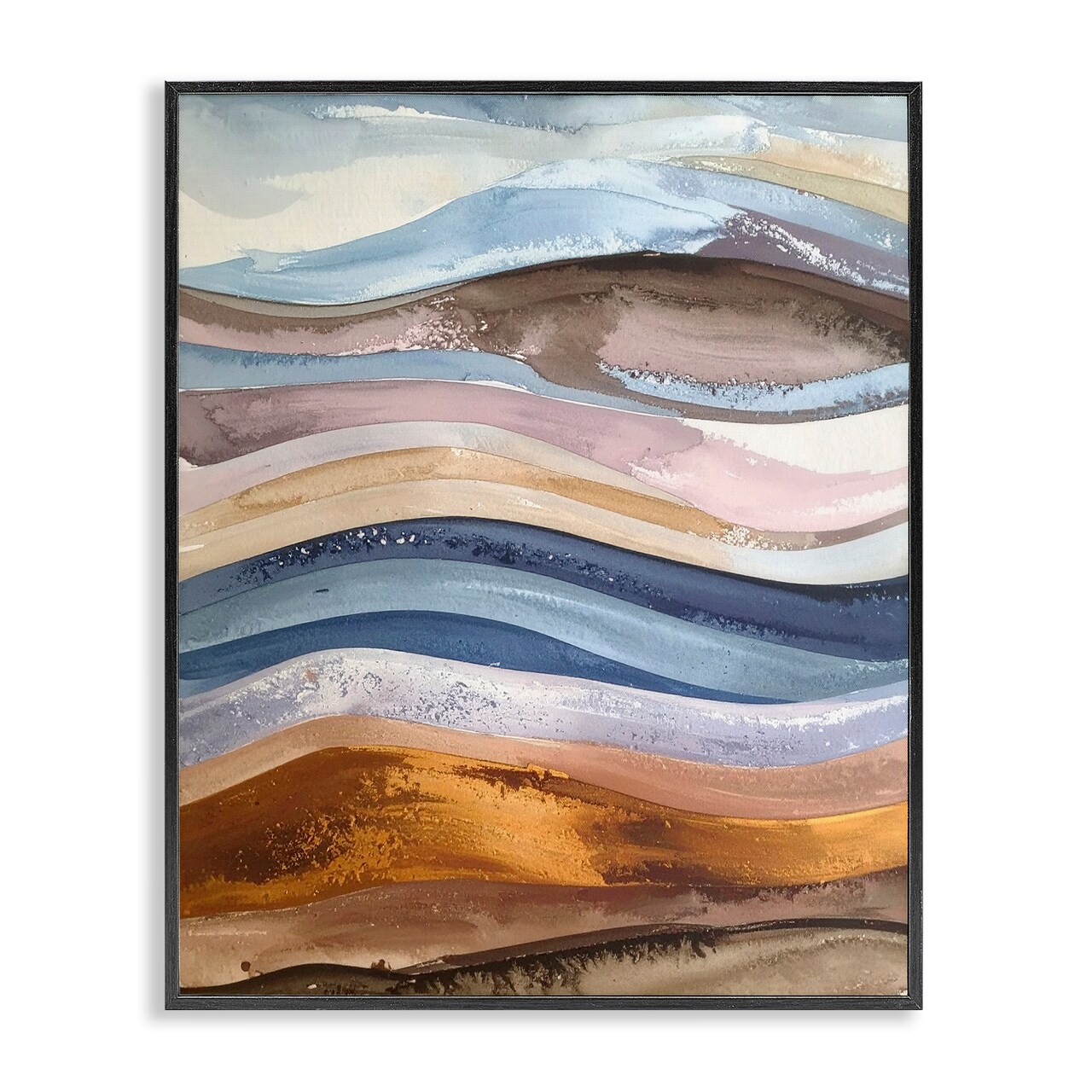Stupell Industries Ocean Flow Layers Framed Giclee, design by Alonza Saunders